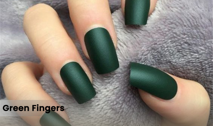 Green Fingers nails
